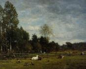 尤金 布丹 : Landscape near Honfleur